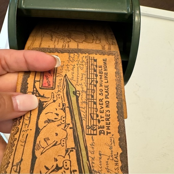 Vintage Mailbox Bank All American 9" Tall Steel Collection Box 1950/60s Green - Picture 14 of 16